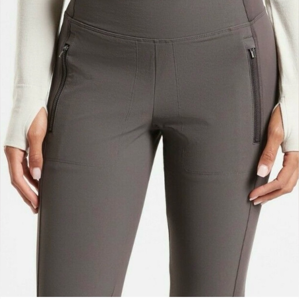 Athleta Headlands Hybrid Tight Leggings, Fog Grey, Size 8, NWT - Picture 2 of 9